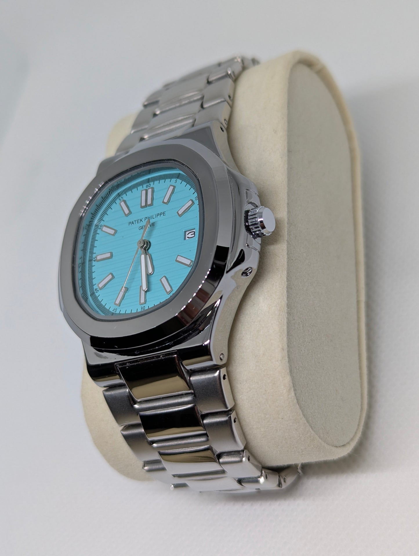 Nautilus with Tiffany Blue Dial Stainless Steel Luxury Timepiece