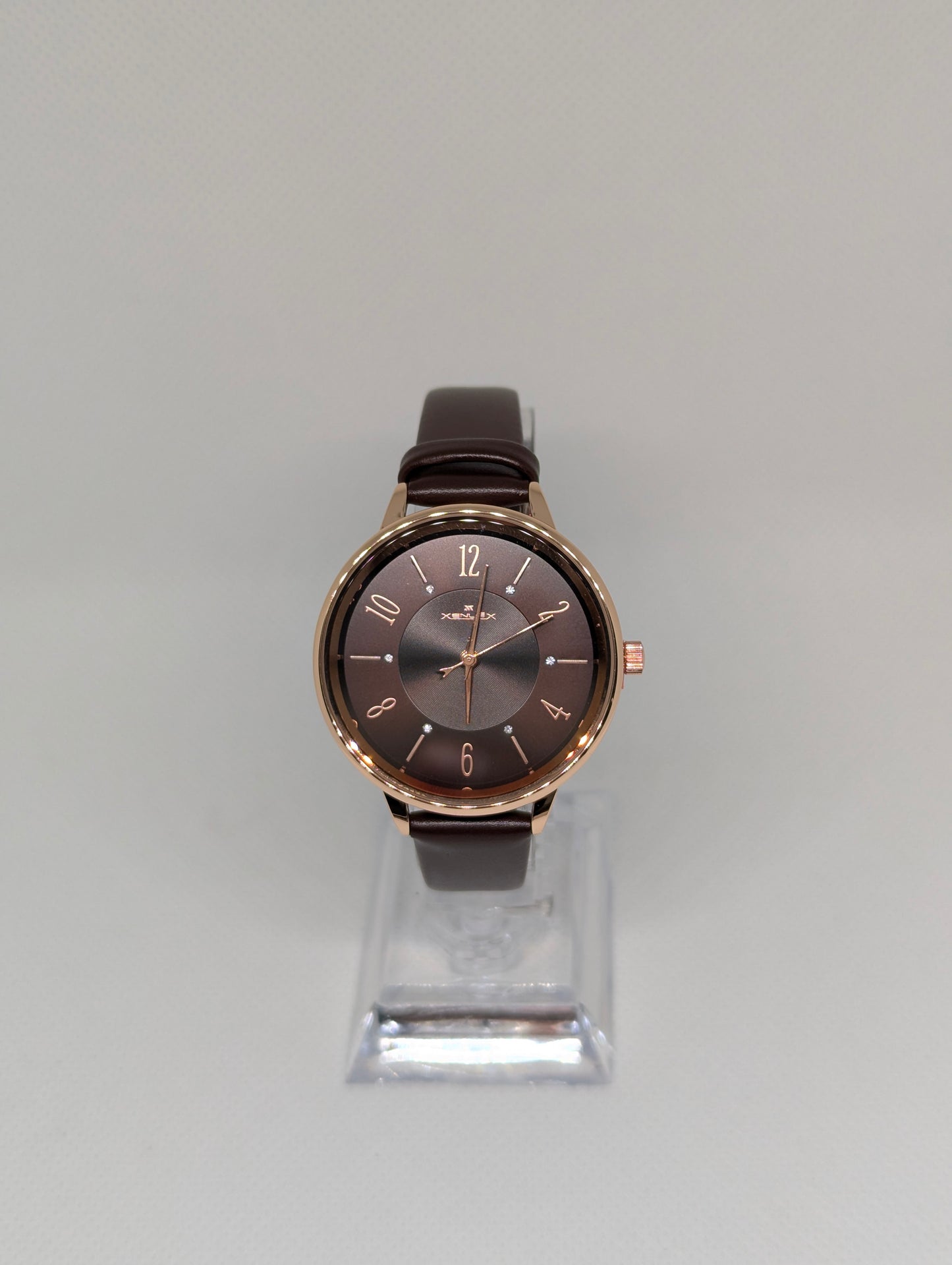 Xenlex Rose Gold & Brown Ladies Watch – A Touch of Warm Elegance