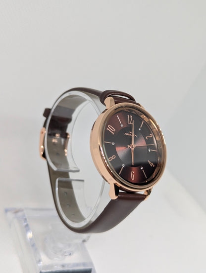 Xenlex Rose Gold & Brown Ladies Watch – A Touch of Warm Elegance